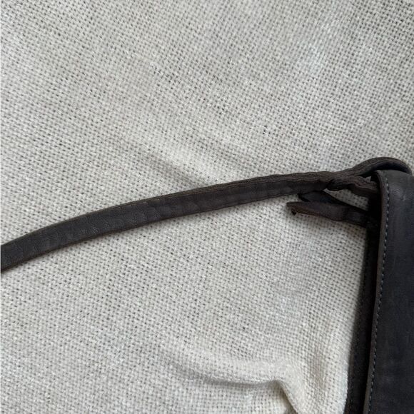 BIBA Spain Sheep Leather Bucket Bag Crossbody Bohemian Relaxed Hippie - Picture 6 of 11